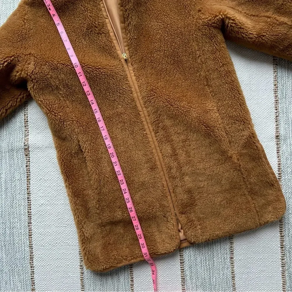 J. Crew Teddy Jacket in Camel Brown